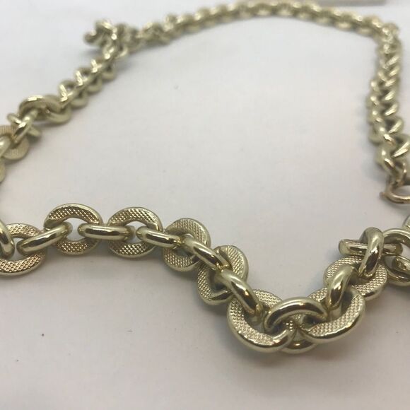 Vintage 1980s Gold Chunky Chain Statement Necklace - Picture 11 of 13